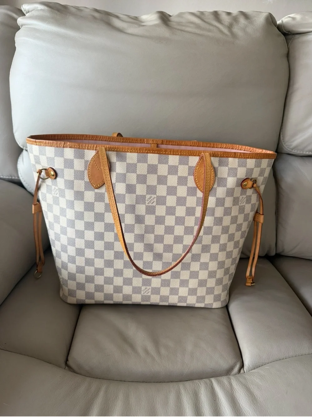 Louis Vuitton neverfull mm Damier Azur